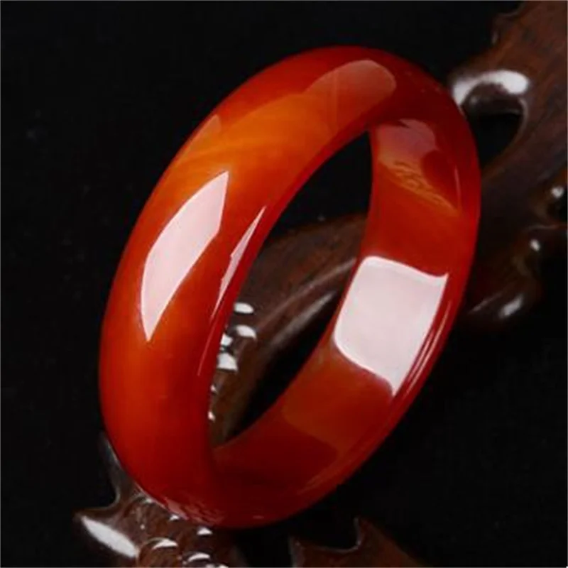 Brazil Red Agate Widens and Thickens Jade Bracelet for Women, and Wild Bracelet Jewelry for This Animal Year