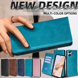 Card Slots Holder Magnetic Flip Leather Book Case for Xiaomi Redmi 14C 13 A3 A3X redmi Turbo 3 Protective Cover With Money Clip