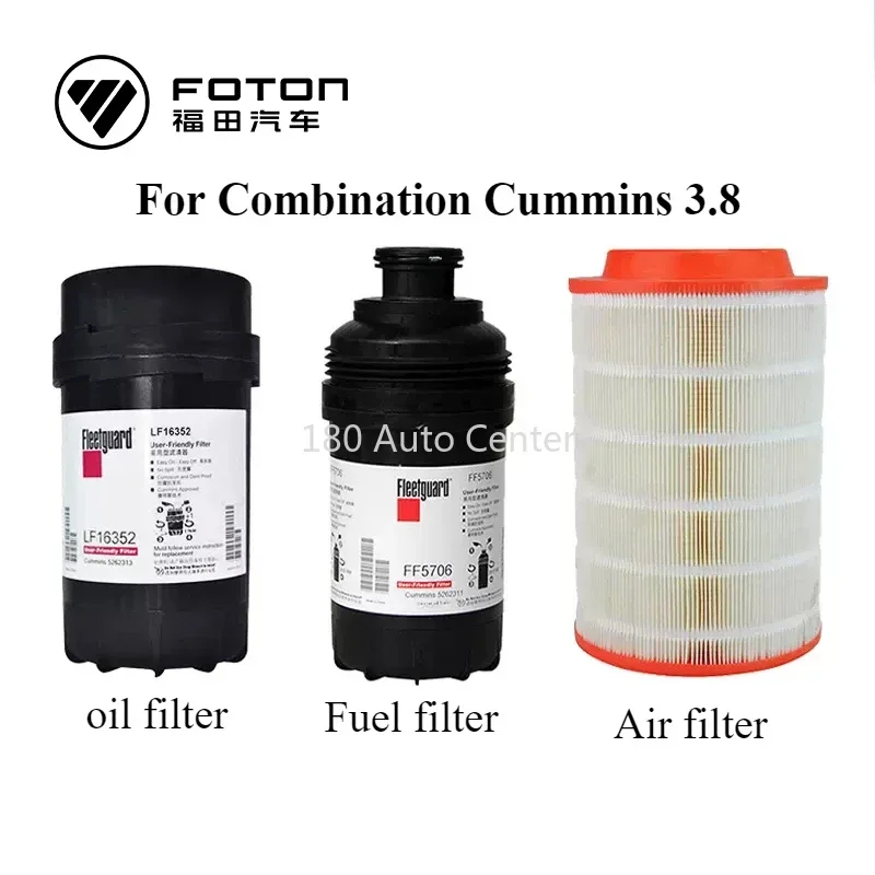 Foton Maintenance Filter Combination Cummins 3.8 Maintenance  Package Oil Air  Fuel 5262313 5262311 K223019