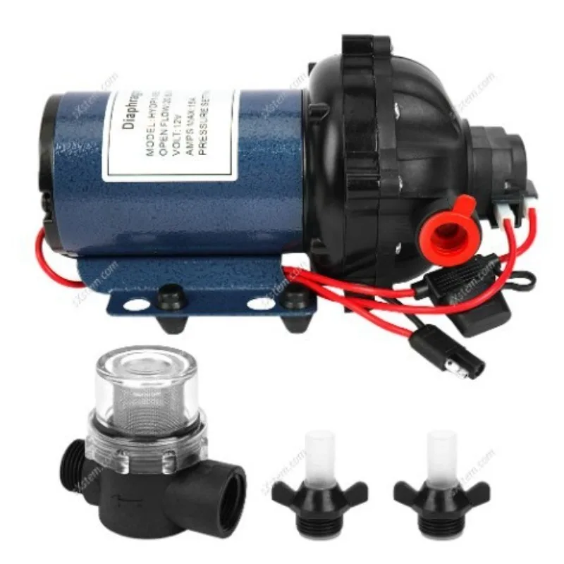 

12V five-cavity electric miniature high-pressure pump DC diaphragm self-priming booster water pump Car wash