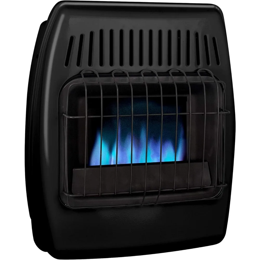 Dyna-Glo 10,000 BTU Liquid Propane Blue Flame Ice House Vent Free Wall Heater, Black