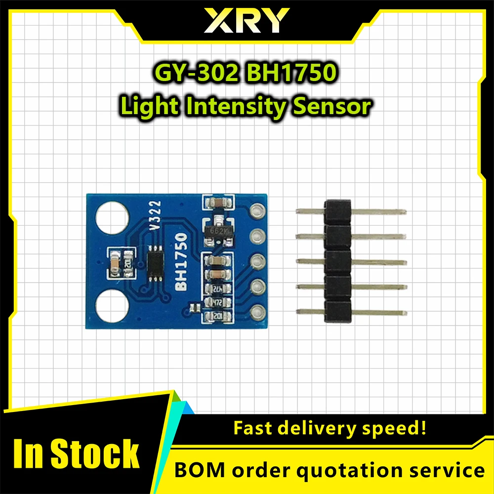 XRY 1-10PC GY-302 BH1750 BH1750FVI Light Intensity Illumination Module Digital Optical Intensity Illumination Sensor for Arduino