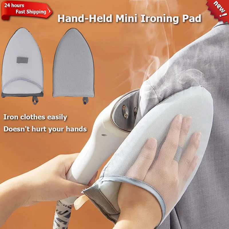 Handheld Ironing Heat Resistant Glove Home Mini Ironing Mat Ironing Board Holde Portable Ironing Anti-scald Iron Protective Pad 