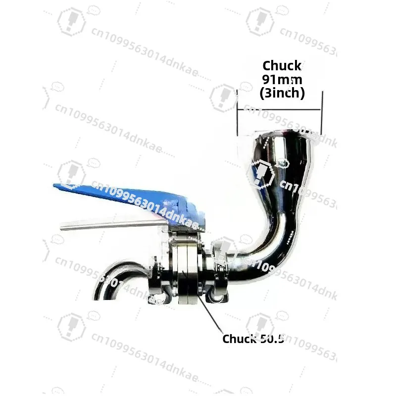 Fermentation Tank Slag Removal Modification Set 3inch Chuck Interface 91mm Chuck Fermenter Bottom Slag Discharge Interface