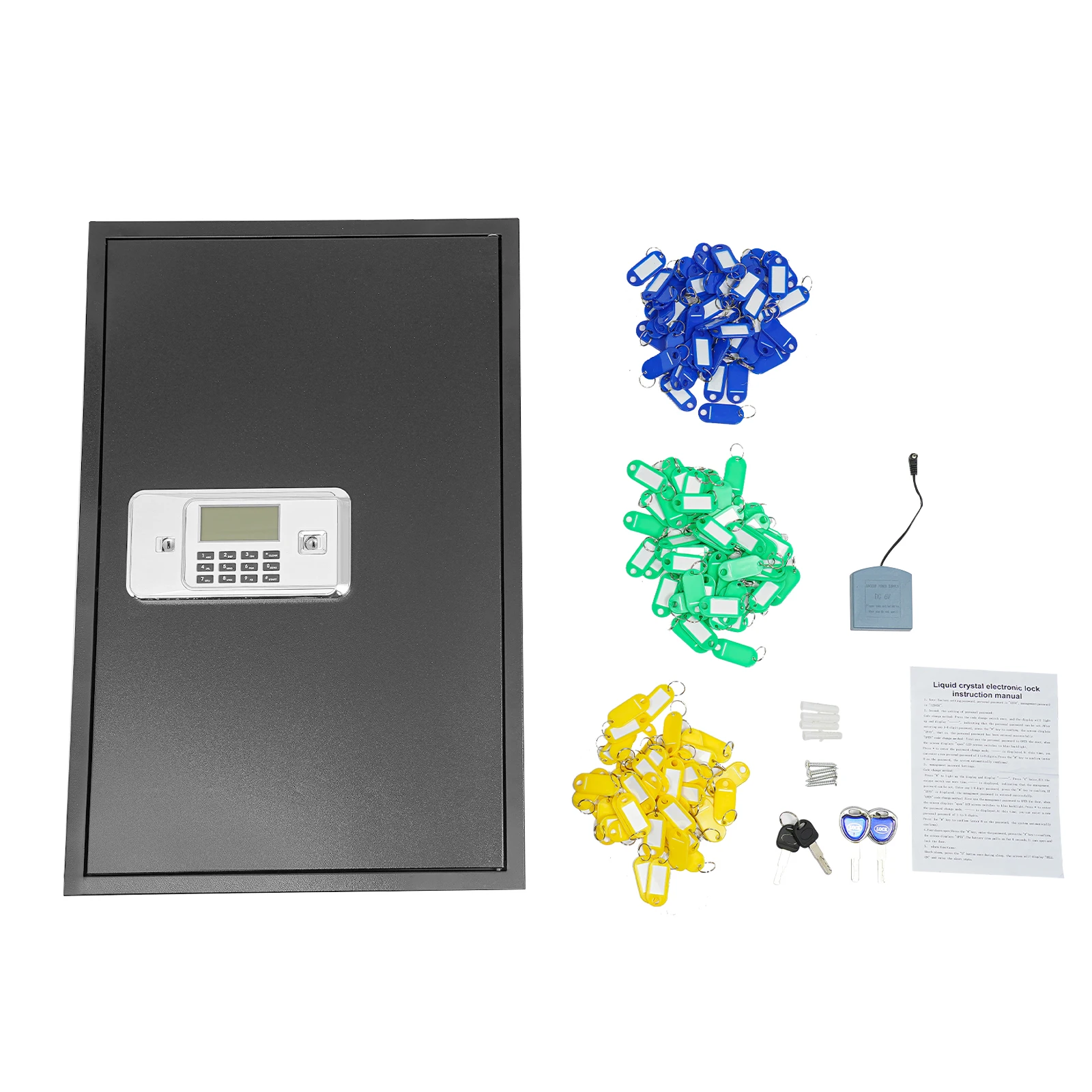 اقفال الصناديق الرئيسية صندوق آمن مثبت على الحائط مانعة لتسرب الماء 160 موضع صندوق تخزين المفاتيح داخلي خارجي مضاد للسرقة خزنة بمفتاح #2