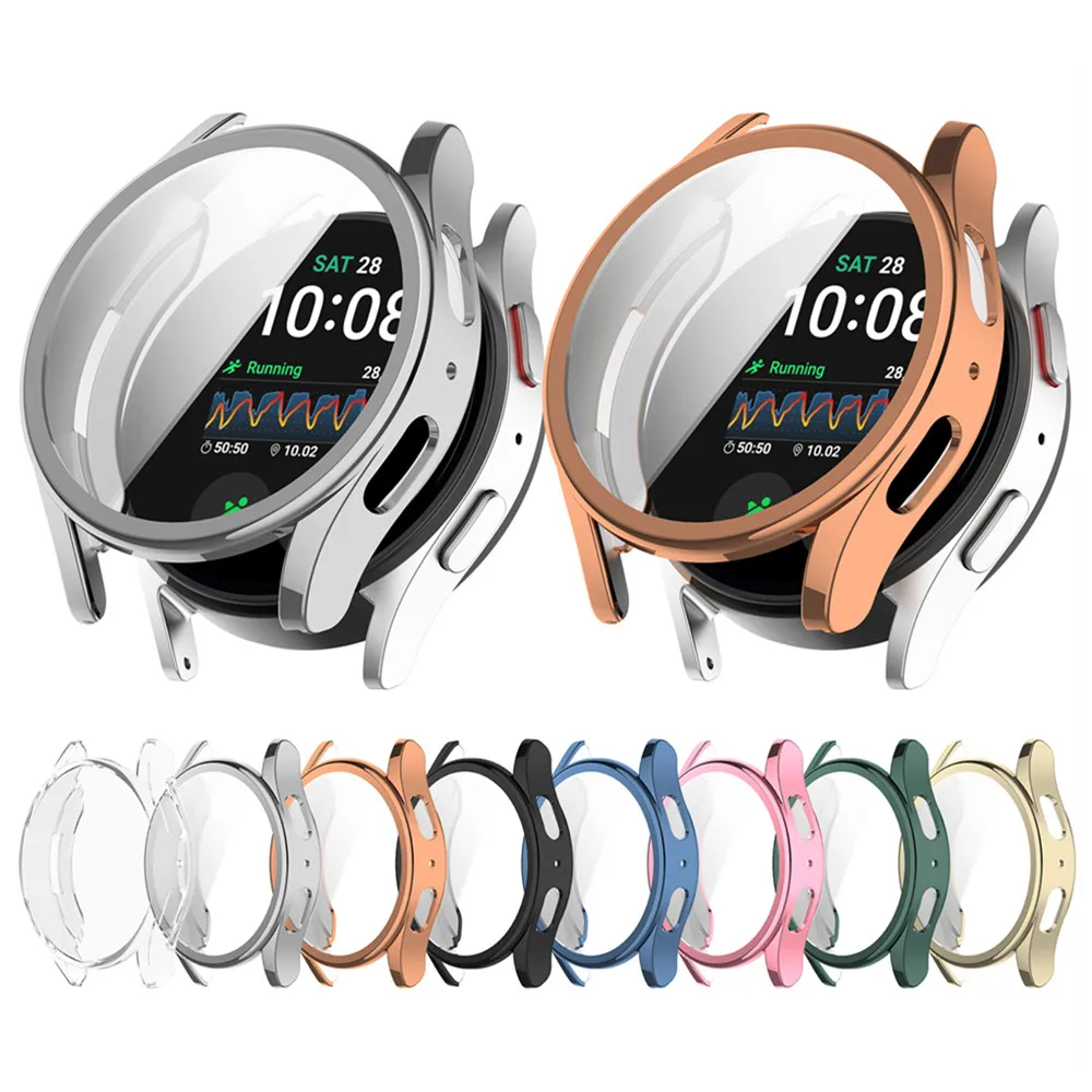 TPU Soft Cases for Samsung Watch 7 40mm 44mm Bumper Frame Plated Cover Case Protective Clear Shell