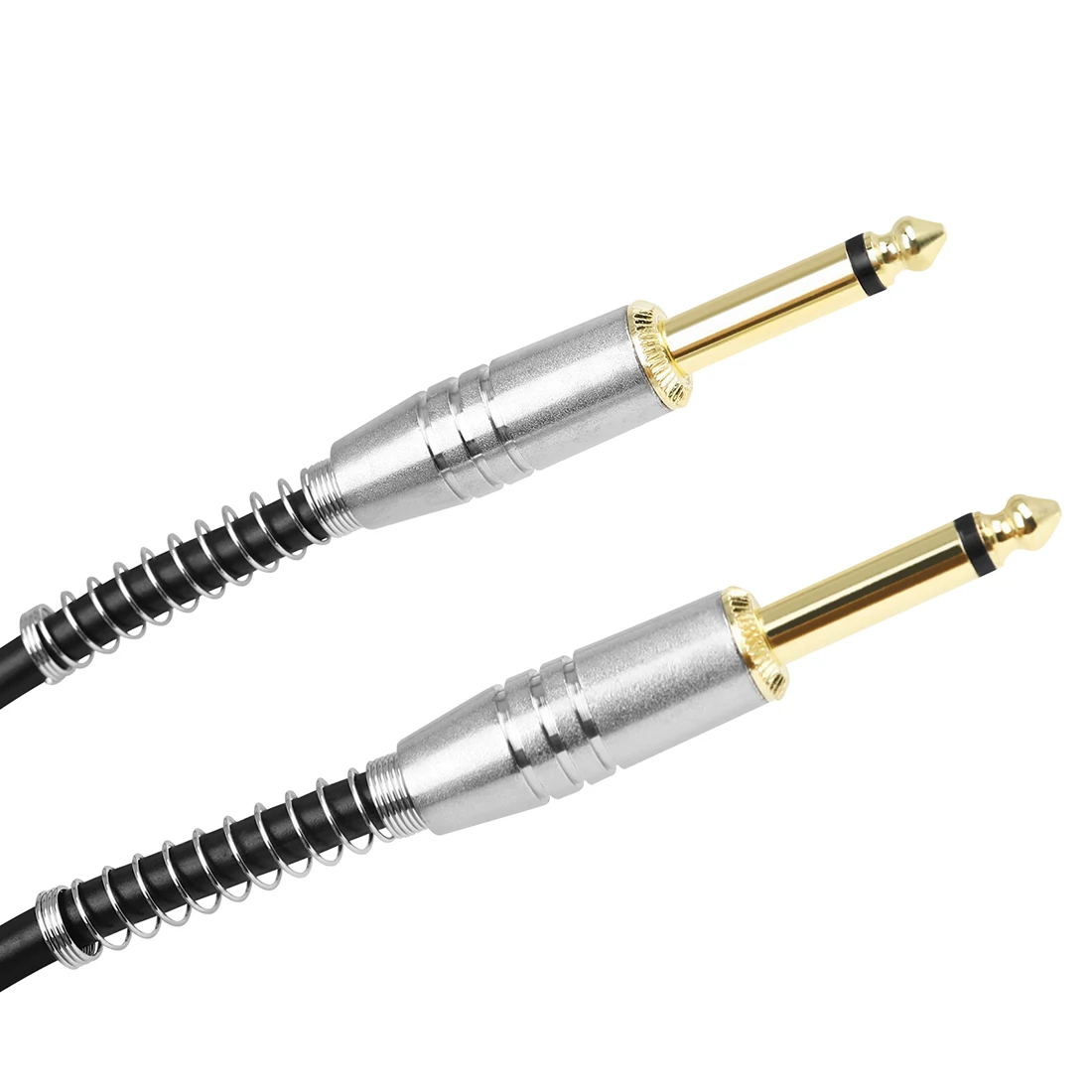 Cable de conexión para efectos de guitarra eléctrica, conector de Audio sin pérdidas de 5m, 6,35mm, para bajo, mezclador, efectos, etc.