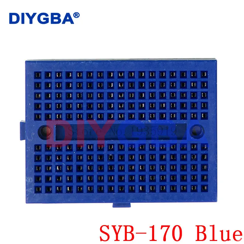 10pcs SYB-170 Mini Solderless Prototype Experiment Test Breadboard 170 Tie-points 35*47*8.5mm for arduino diy kit