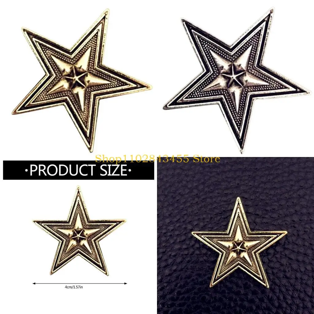 

49MC Western Brooch Pin for Women Men Unisex Fashion Clothing Brooches Hat Charm Carving Brooches Jackets Brooch