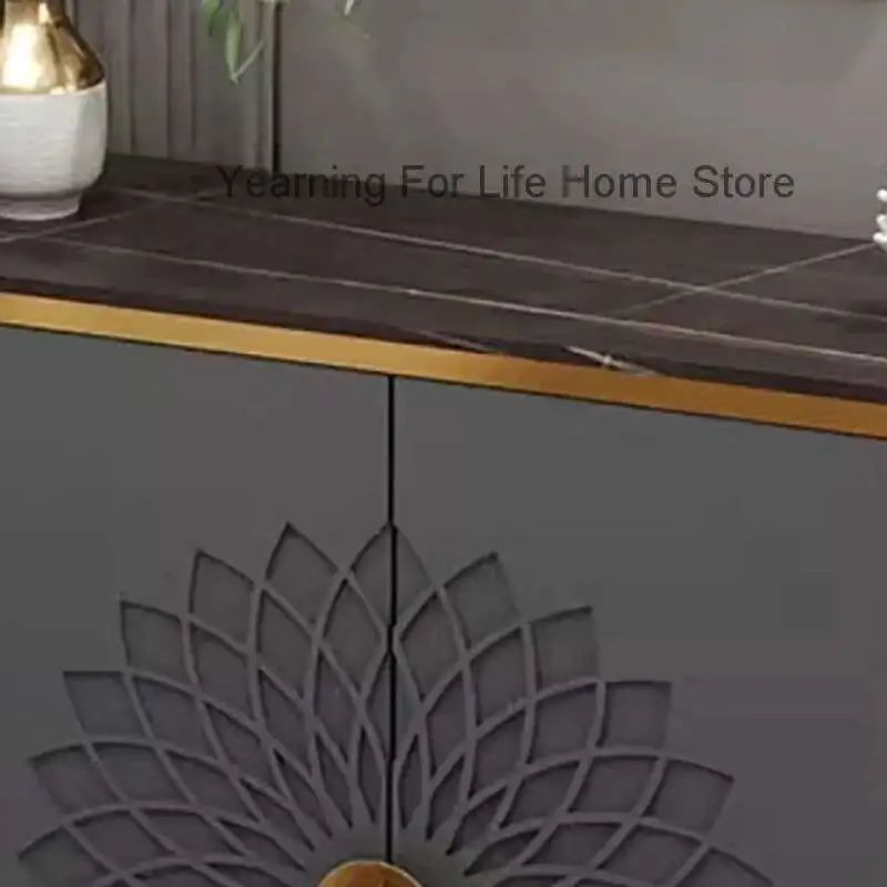 خزائن غرفة المعيشة الصناعية الاسكندنافية الفاخرة البسيطة الحديثة وظيفة التخزين خزانة أدراج عرض أثاث Woonkamer Kasten #3