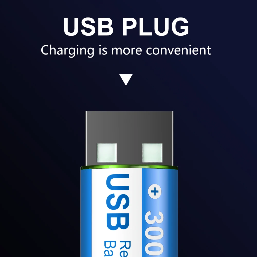 بطارية USB AA قابلة للشحن ، 3000mWh ، ليثيوم أيون ، ليثيوم أيون ، 2A ، للتحكم عن بعد الماوس ، مروحة صغيرة ، لعبة كهربائية