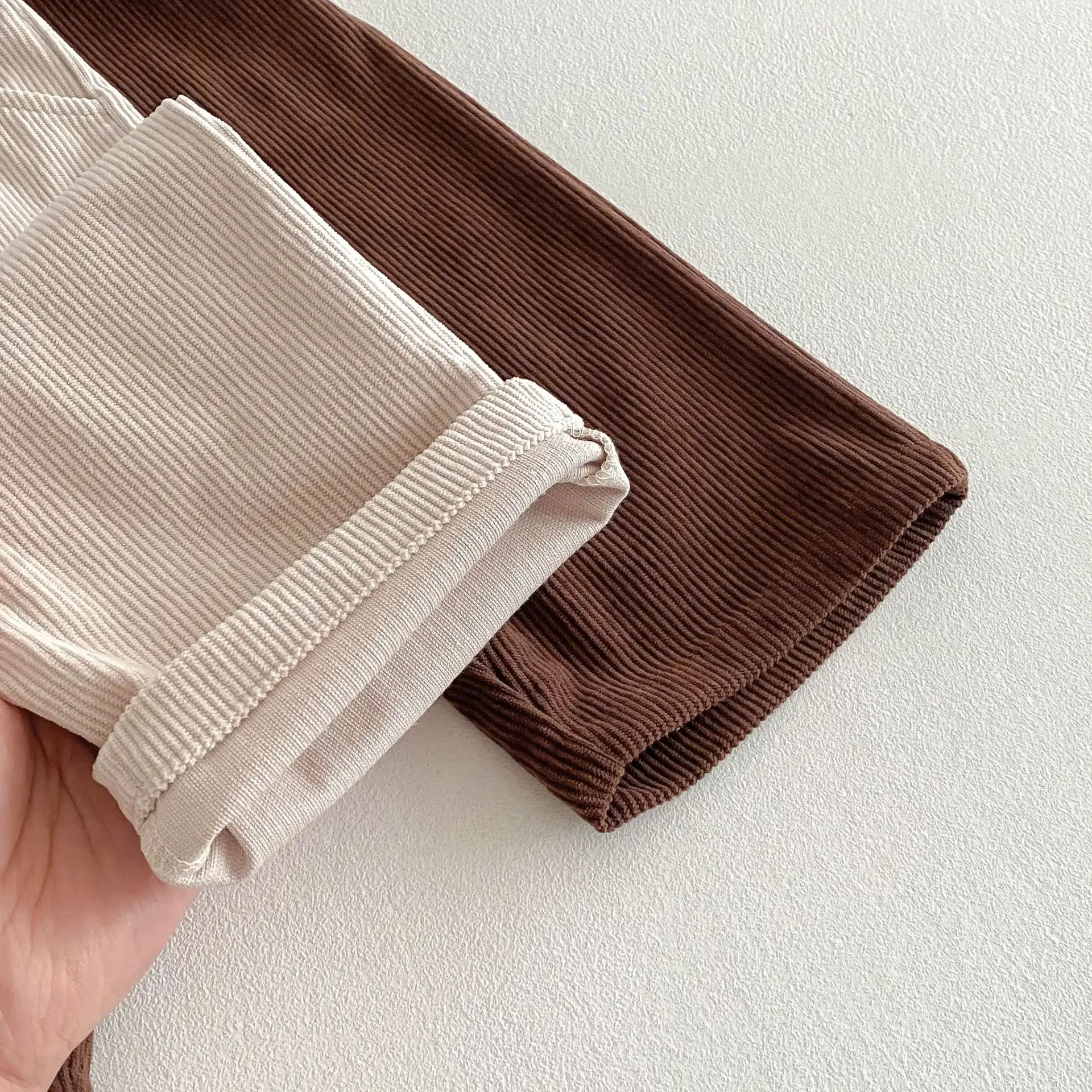 سروال قصير كوري عصري من القطن لعام 2026 سروال مستقيم للأطفال ناعم للأطفال الصغار بنطال يومي من 1 إلى 6 سنوات ملابس أطفال فضفاضة مناسبة #4