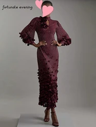 Fortunate Evening Elegant Vintage Sexy Beads Lace Flowers Applique Backless Formal Occasion Prom Dress Evening Party Gowns
