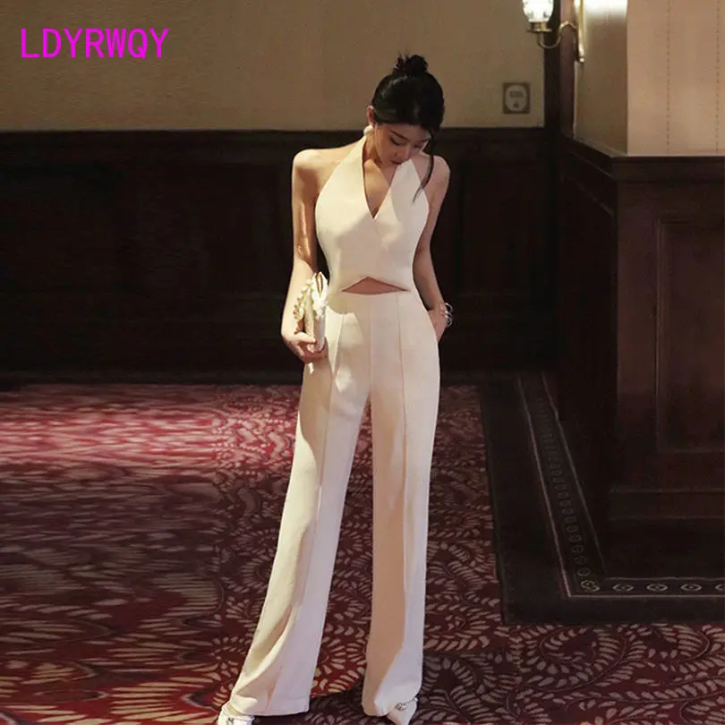 2023 Summer New Jumpsuit with High Waist Cut Out Neck