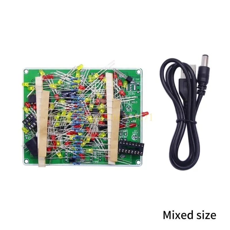 베스트셀러 CD4017 + NE555 플래시 라이트 폭발 플래시 LED 스위트 스위트 셀프 DIY 전자