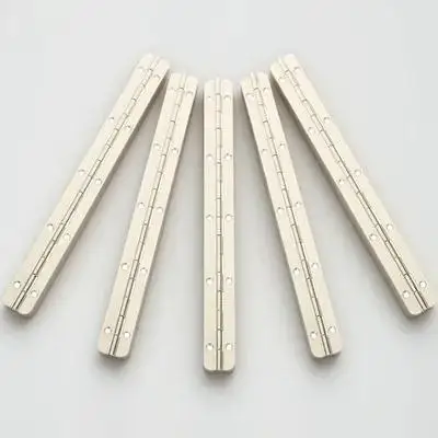 

5Pcs Continuous Hinge 180 Degree Heavy Duty Steel Flush Mount Hinge for Jewelry Box Wooden Cabinet Door Folding Lid