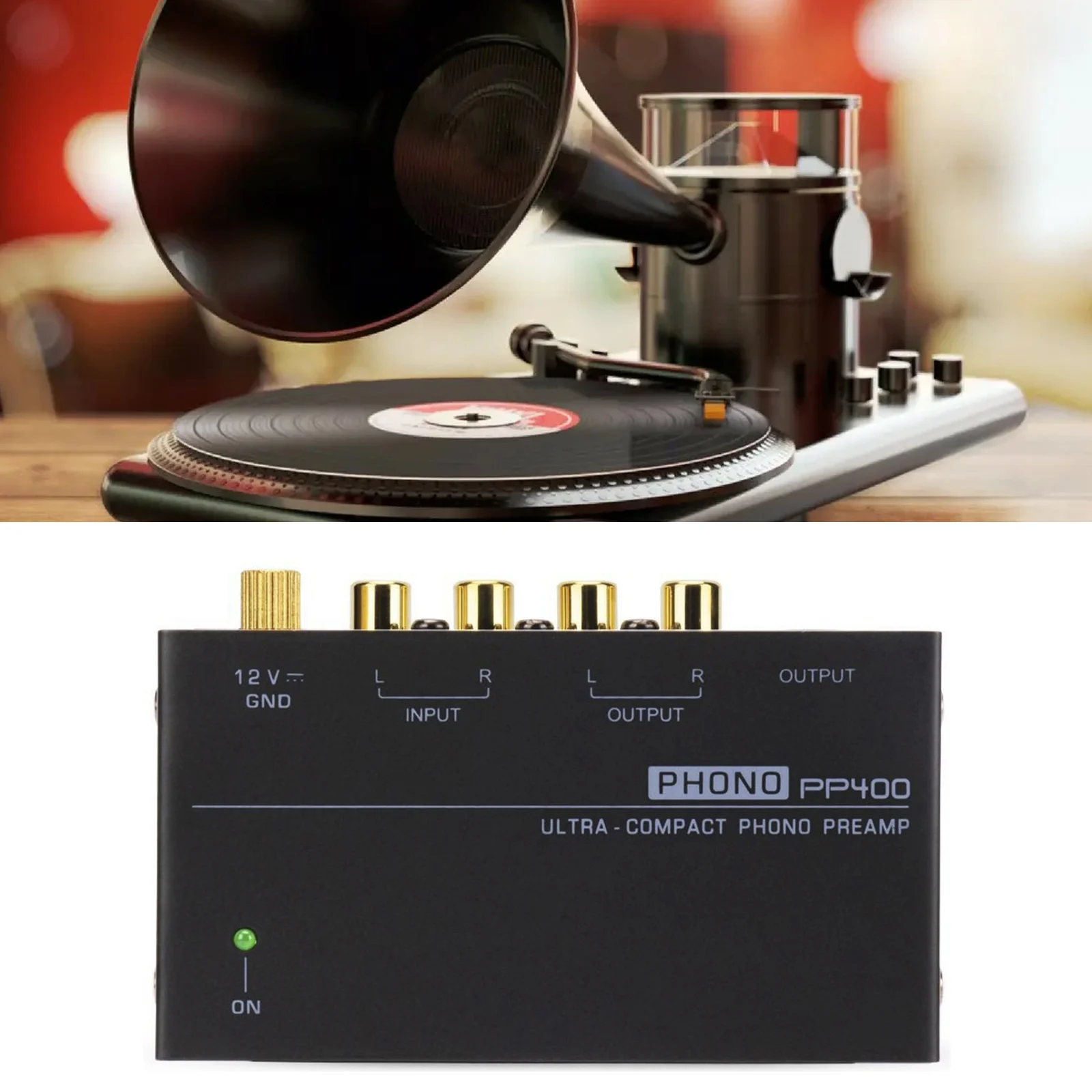 Preamplificador de Phono Ultracompacto PP400 con Interfaces TRS