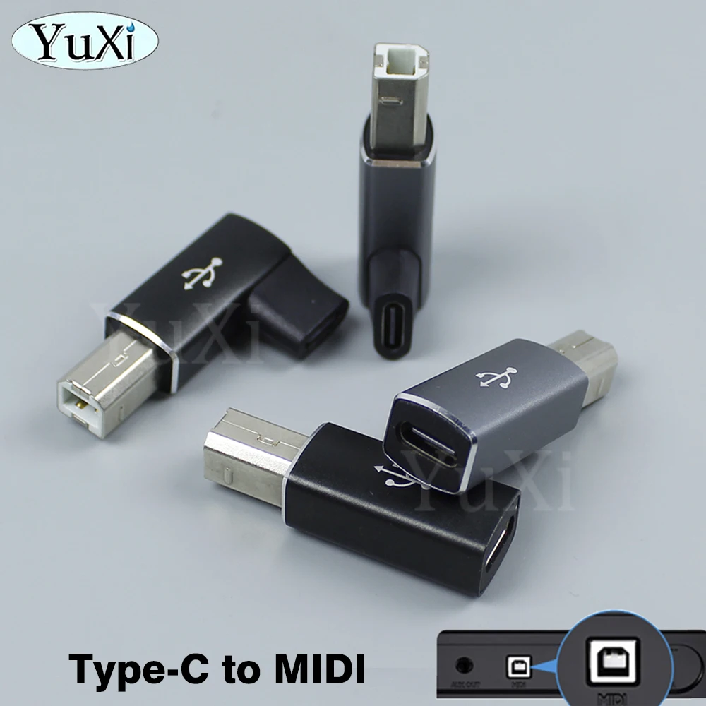 C타입 암-MIDI 수 변환기 어댑터, 전기 피아노 키보드 프린터 어댑터, C타입-USB B 데이터 전송, 1PC