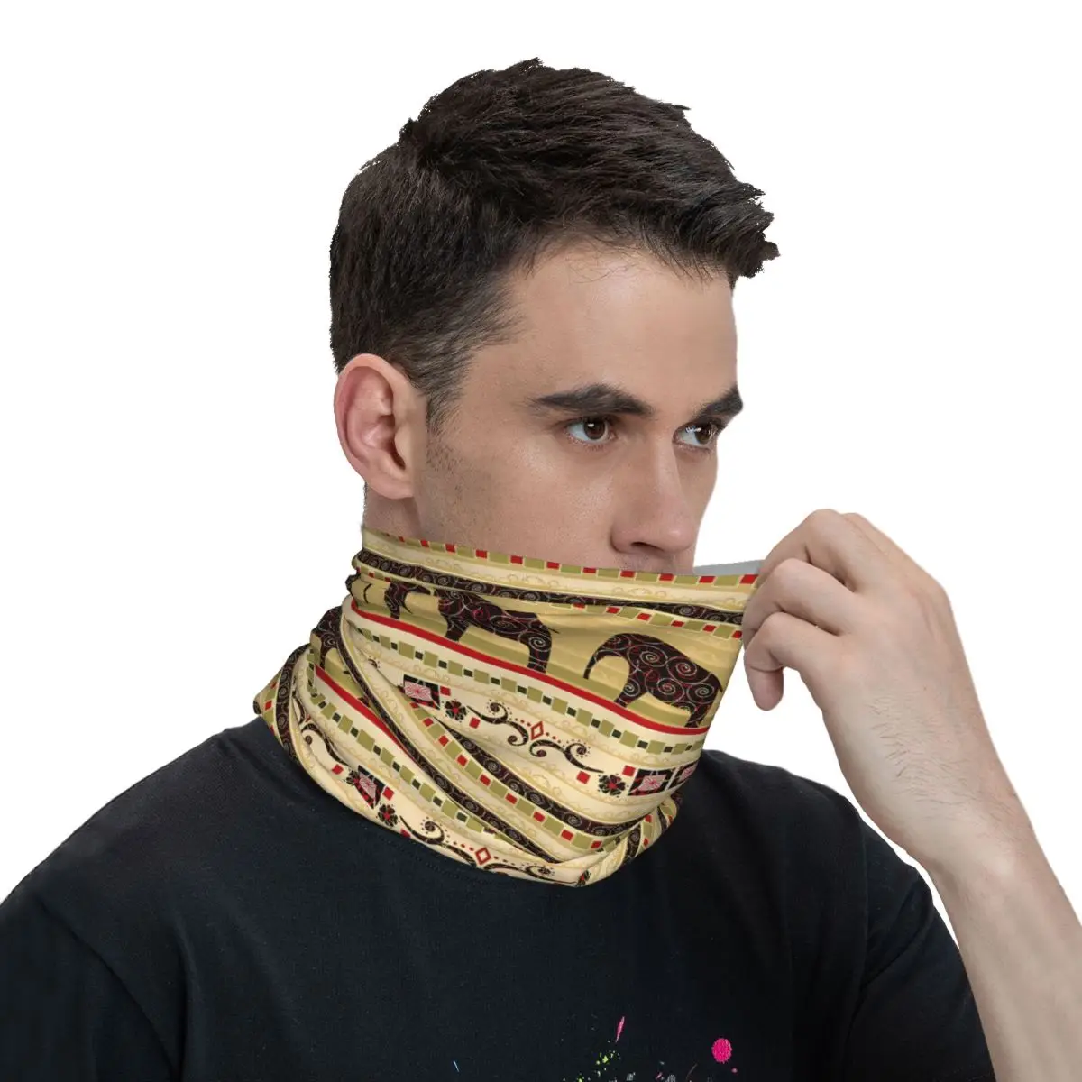 Elephant Scarf Neckerchief Neck Face Mask Polyester