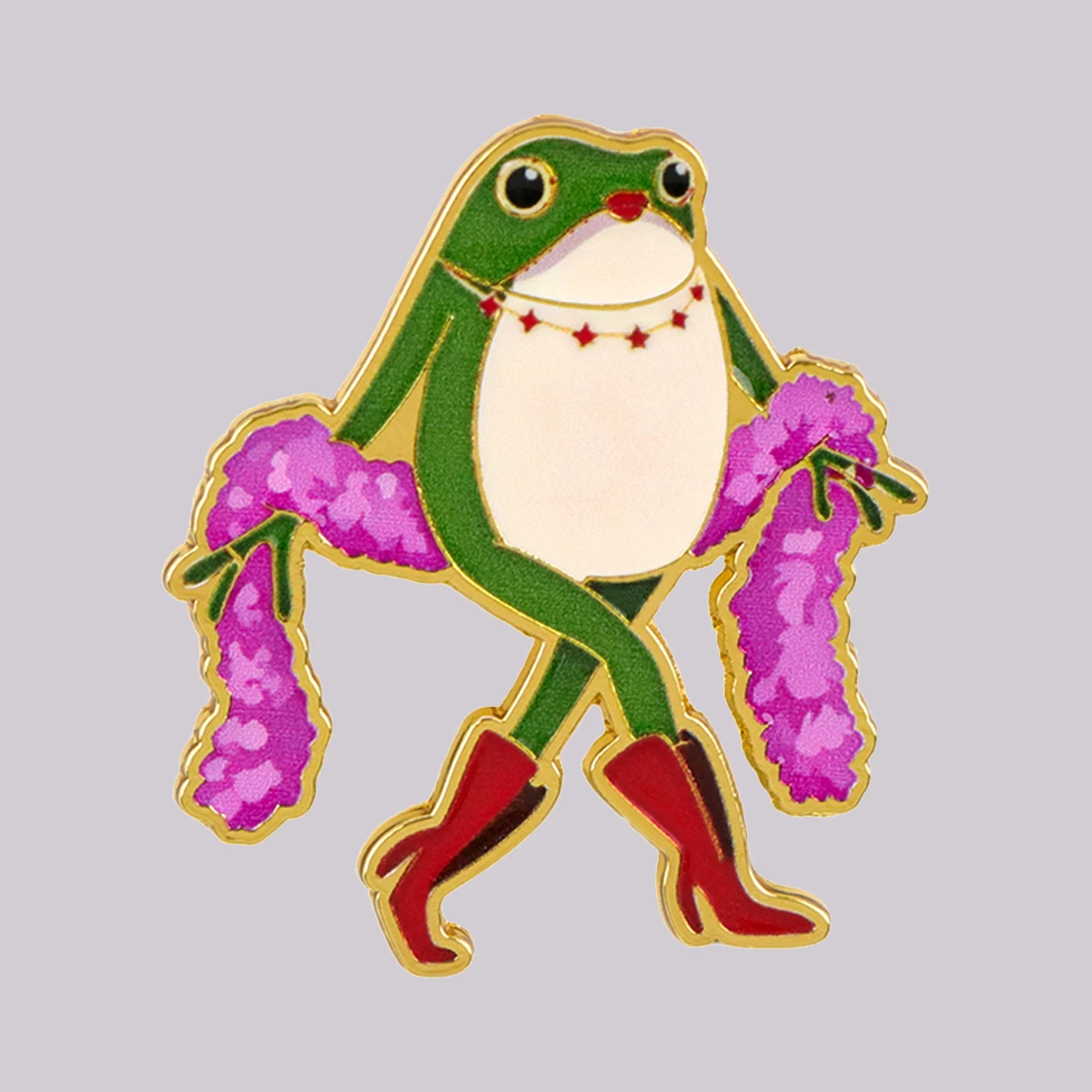 Niedliche Frosch-Emaille-Anstecknadel Modische Brosche Reversnadel Abzeichen für Rucksack Kleidung Accessoires Tierschmuck Geschenke für Freunde