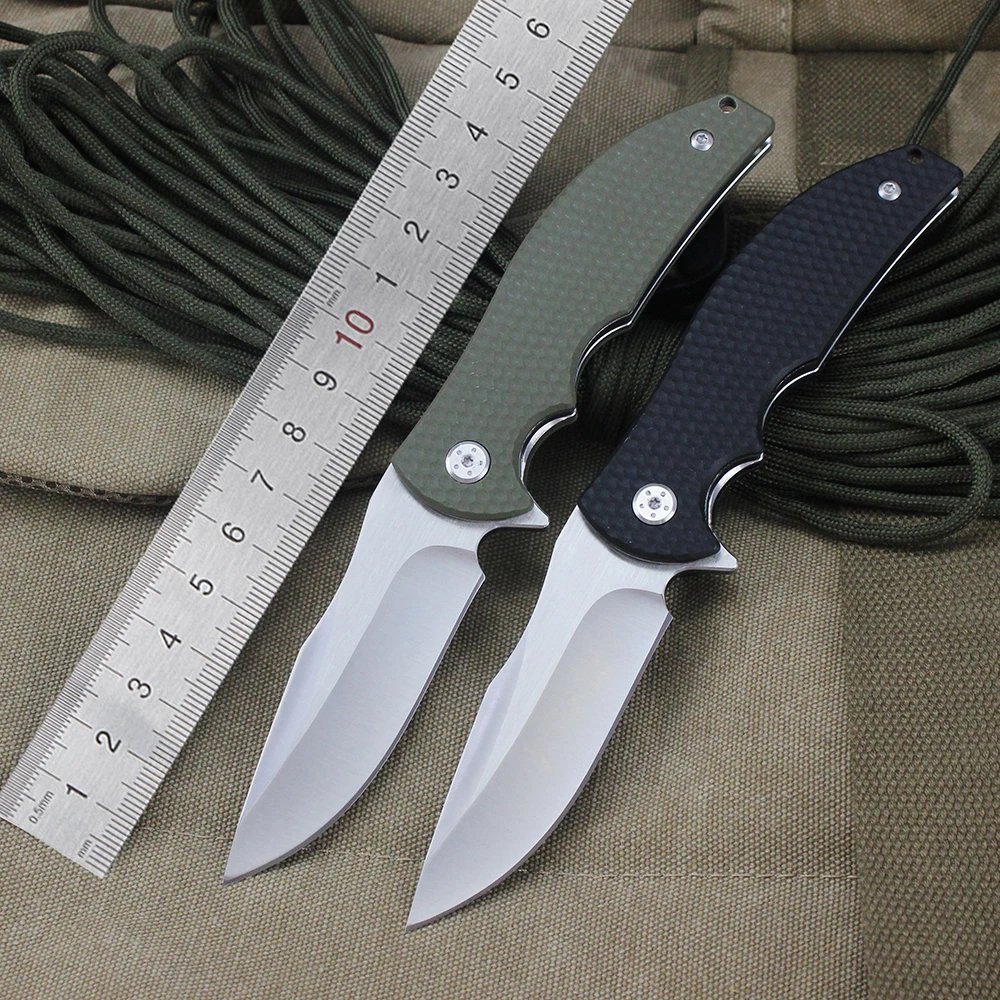 

New 0606 Folding Knives G10 Handle Foldable Pocket Military Combat Knife Tactical Outdoor Camping Survival Tool Knife EDC