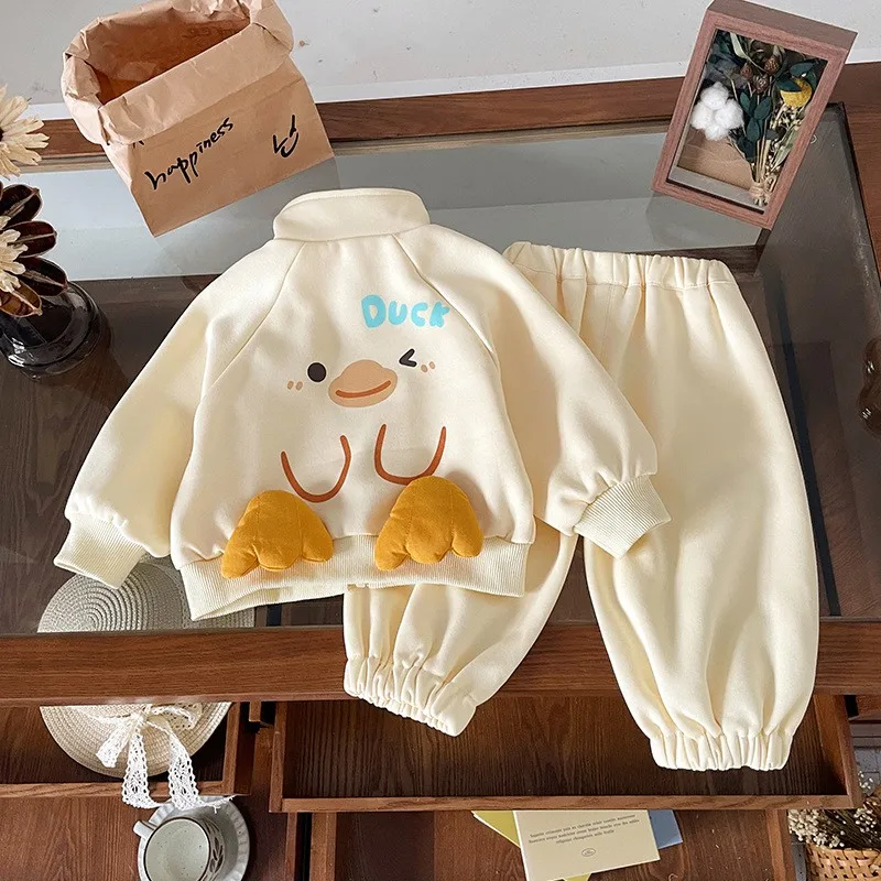 

Children's Clothing Set with Cartoon Two Piece Kids Fashion Tracksuits Unisex Boys And Girls Spring clothing suit1 -6y