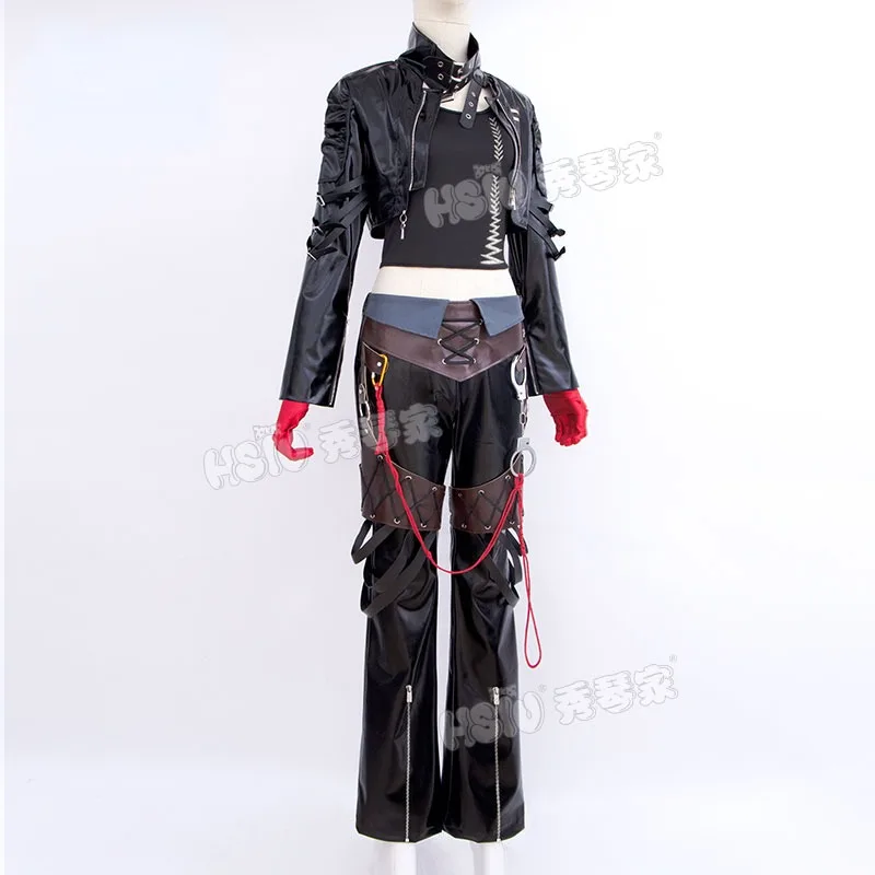 Anime Game Pad Naar Nergens Cosplay Angell Vrouwen Meisjes Leren Pak Innerlijke Kledingjas Broek Full Suit Carnaval Kostuum