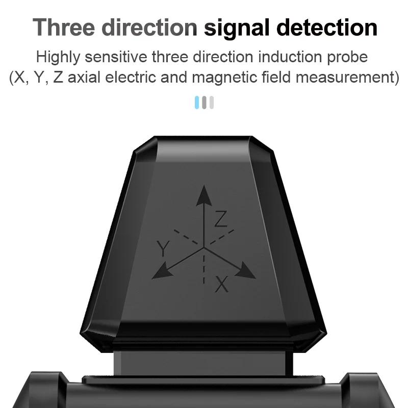 EMF Meter Radiation Detector Digital Color Screen Household Electromagnetic Field Radiation Tester Handheld Frequency Warn Meter