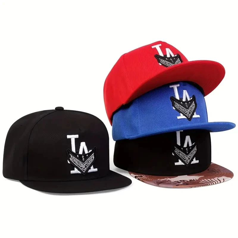 Gorra de béisbol ajustable para adultos, sombrero con Cierre trasero, estilo Hip Hop, Los Angeles LA, flores del desierto, color