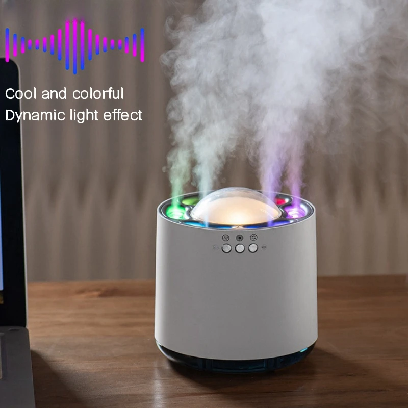 

Desktop Dynamic Ultrasound Air Humidifier Home USB 800ML Heavy Fog Sprayer Aromatherapy Machine 6 Atomizing Nozzles Mist Maker