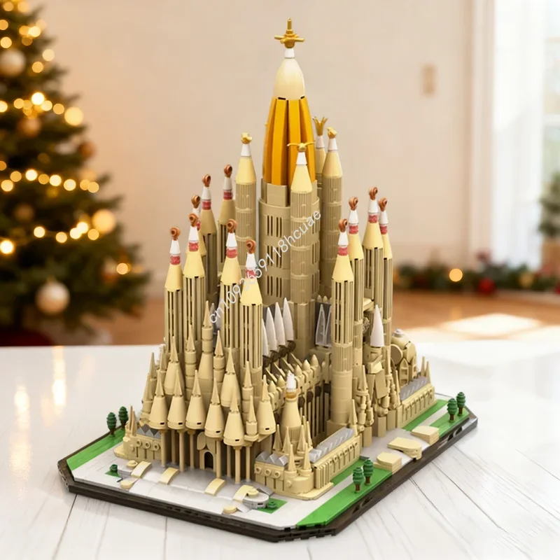 

3099 шт. MOC Sagrada Familia архитектурная модель строительные игрушечные блоки строительство DIY образование кирпич рождественские подарки на день рождения
