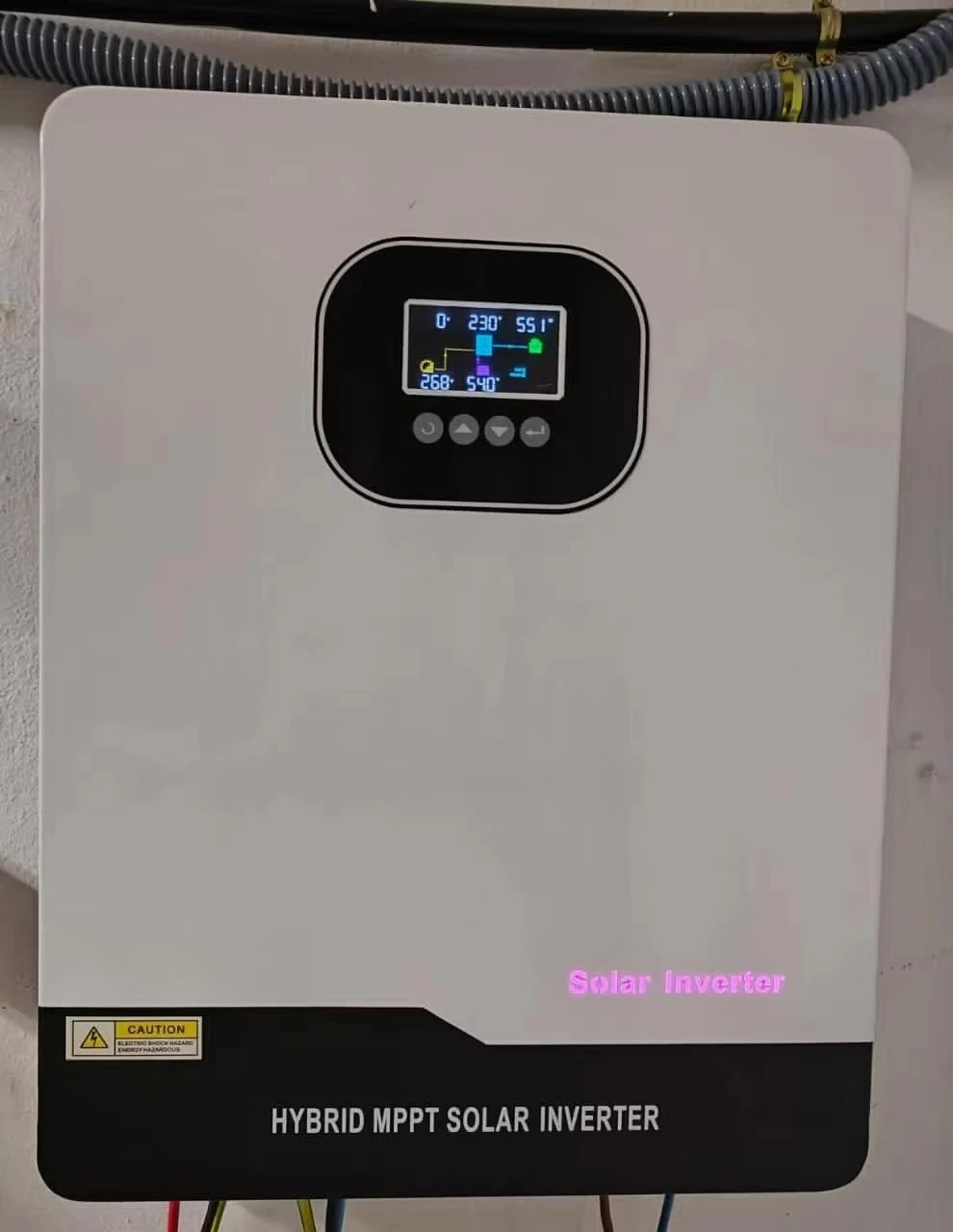 Hybrid US Solar Inverter 8 &10 2KW 48v DC 220-230V AC Pure Sine Wave Dual Radio Grid Inverter for EU Solar System