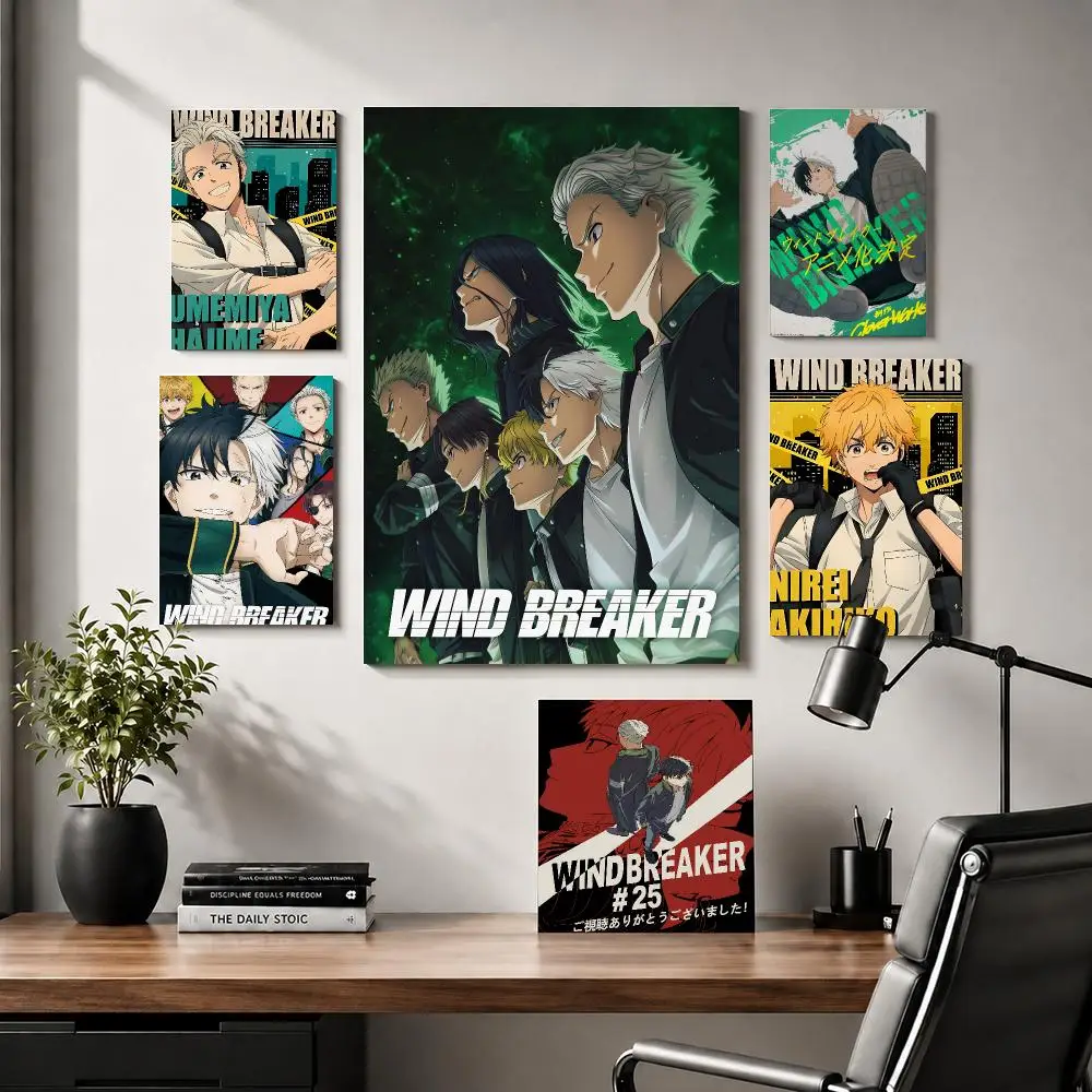 W-WIND BREAKER Anime Painting Calligraphy Modern Canvas Wall Art for Bedroom & Living Room | Home Decor Gift