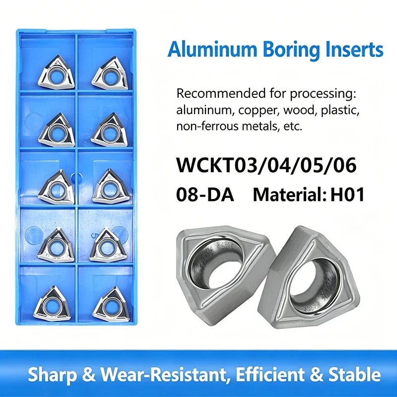

CNC U-Drill Inserts WCKT030208 WCKT040208 WCKT050308 WCKT06T308 WCKT080412 Special Inserts For Copper And Aluminum