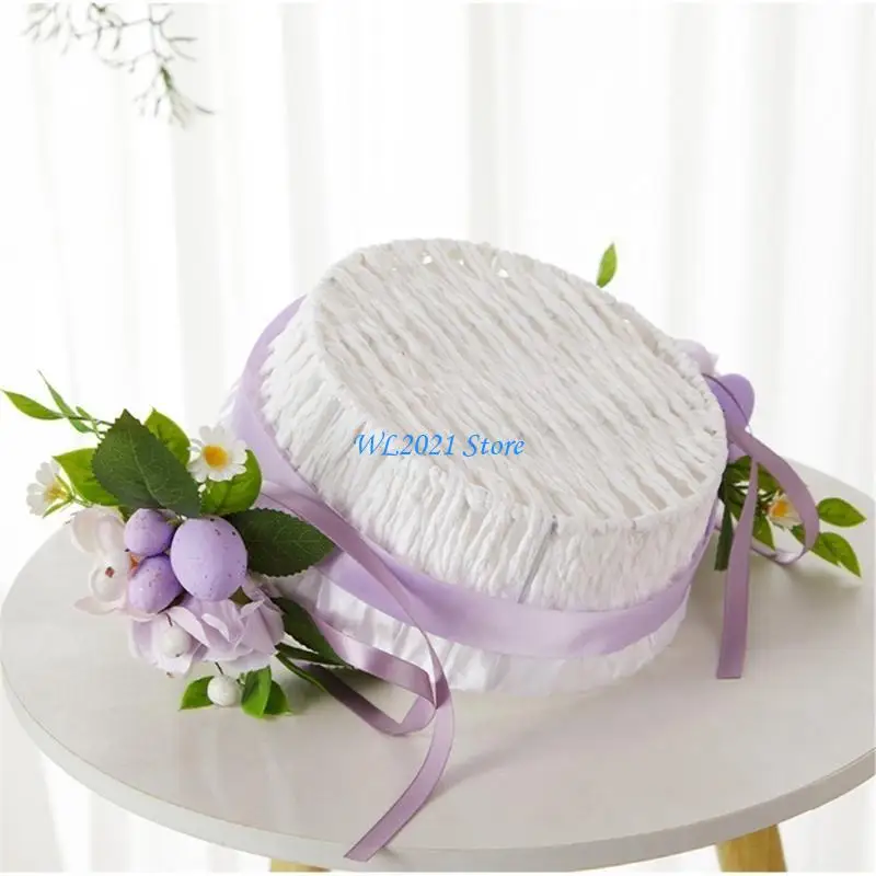

G5GC Easter Egg Basket Flower Basket For Family And Outdoor Activity Photo Use