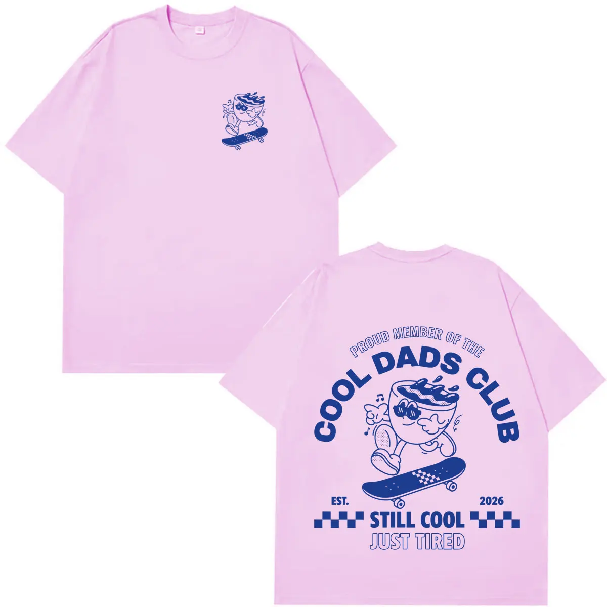 Cool Dads Club Kaffee-Meme 2026 Pop T-Shirt für Männer und Frauen Y2K T-Shirt Baumwolle Streetwear Sommer Lässig Übergroßes Kurzarm-T-Shirt – Detail 6