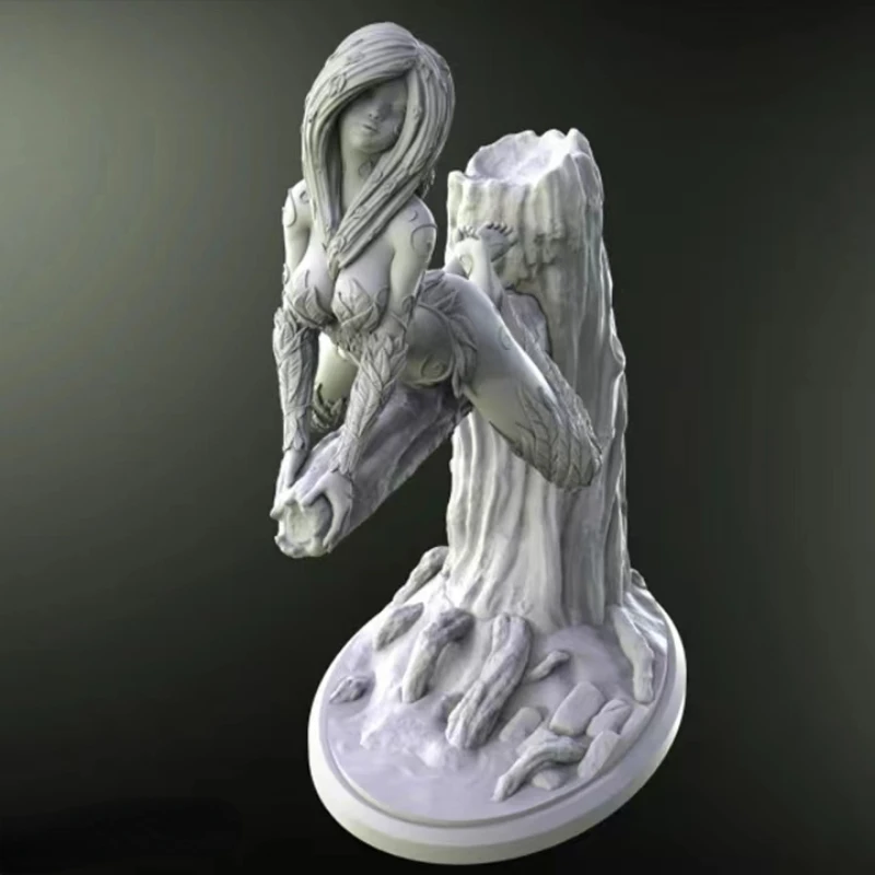 

1/24 Scale Resin Figure Model Kit The female elf on the tree Nsfw Two versions Unassembled and Unpainted 3D printing DIY toy 264