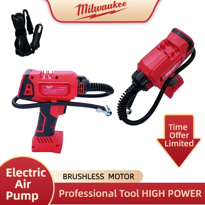 Milwaukee 18V batterie sans fil pompe à Air électrique voiture pneu gonfleur automatique compresseur d'air portable pompe à Air Rechargeable
