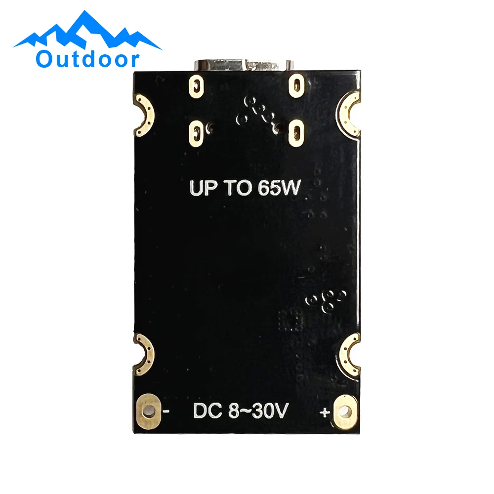 Fast Charge Step-Down Power Module Mobile Phone Quick Charge Voltage Reduction Module 65W 8~30V DC to USB Type C PD 3.1 QC3.0