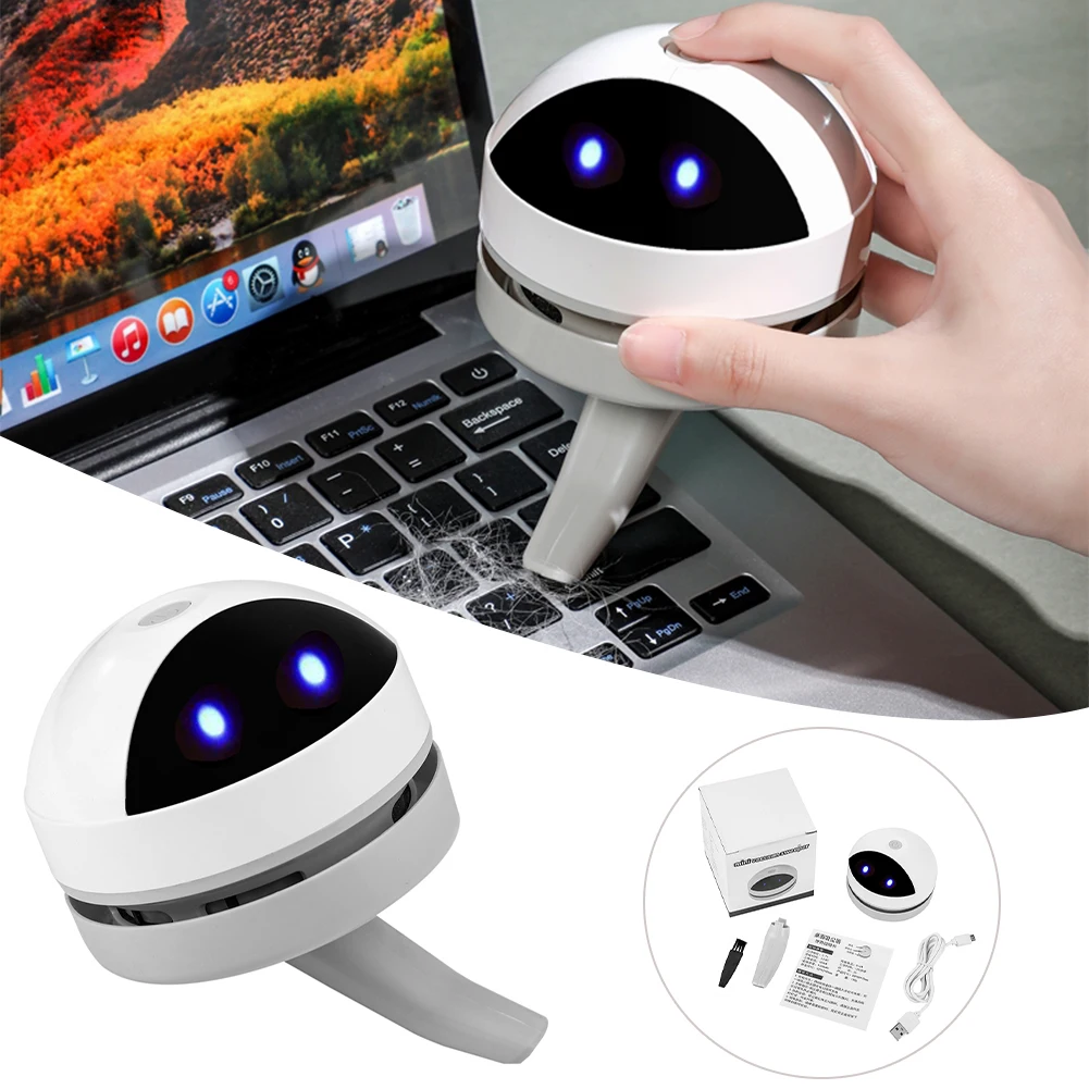 

Mini Desktop Vacuum Cleaner USB Rechargeable Car Vacuum Handheld Wireless Automatic Rubber Crumb Keyboard Dust Extractor