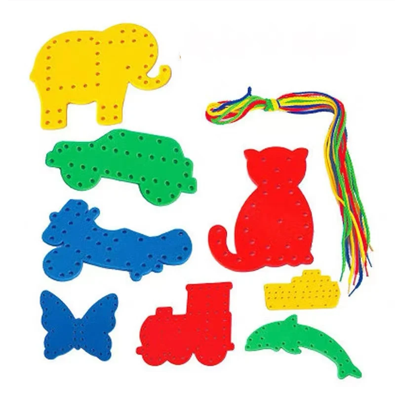 Busy Board Montessori Lacing Threading Toys For Toddler Fine Motor Skills Sensory Development Educational Best Gifts