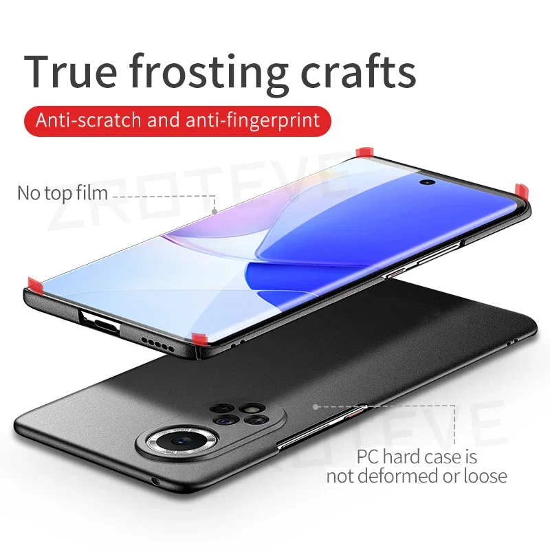 For Nova 9 Case ZROTEVE Ultra Slim Frosted Hard PC Matte Cover For Huawei Nova 9 9SE 10 Pro Nova9 SE Nova10 Global Phone Cases