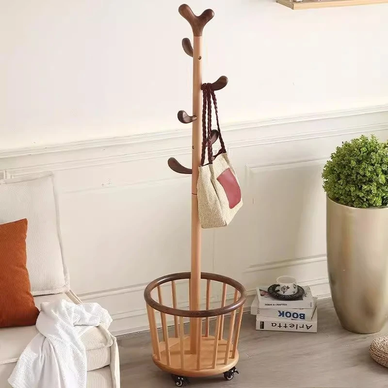

Deer Children's Floor Hanger Full Solid Wood Hanger Floor Hanger