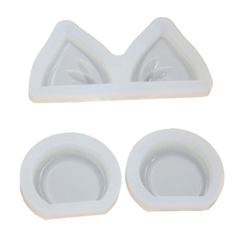 

Moe Mold 2-piece Set Crystal Epoxy Mold for Cat Ears Bear Ears Hair Accesso