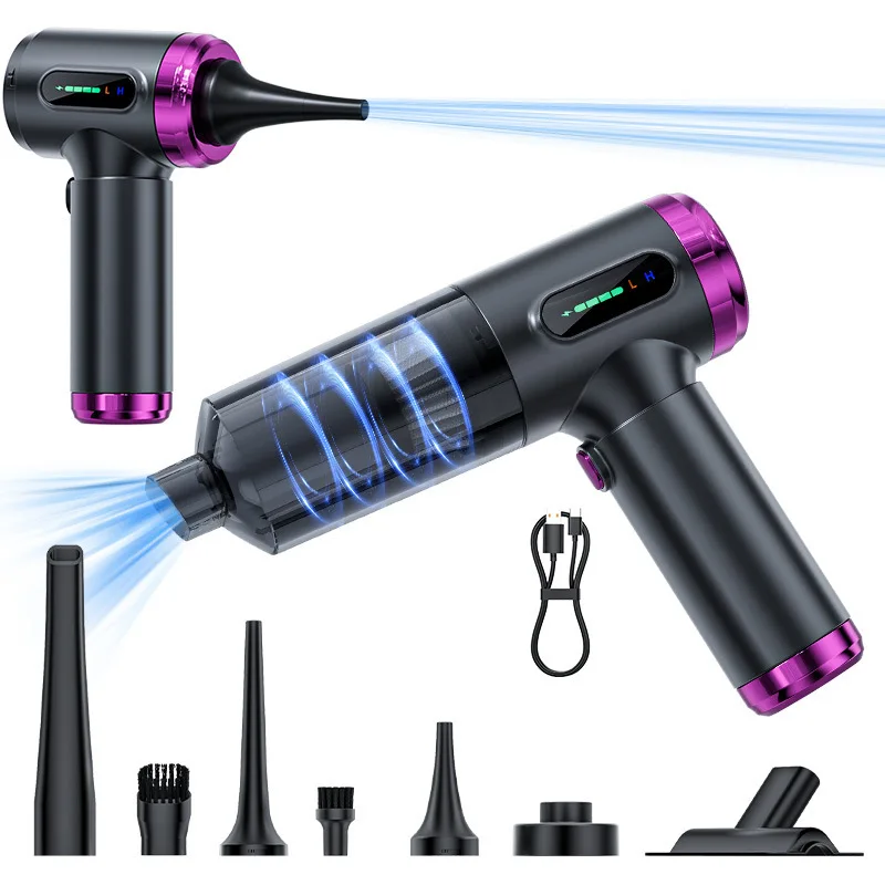 Handheld Car Vacuum Cleaner Strong Suction Mini Portable Dual-Purpose for Car Home Household Cleaning