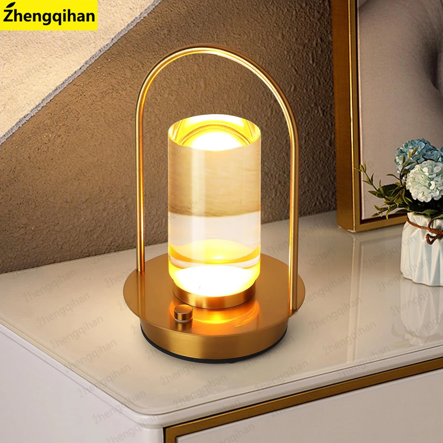 

Table Lamp LED Touch Sensor Desktop Night Light Rechargeable Wireless Reading Lamp for Restaurant Hotel Bar Bedroom Decor Light