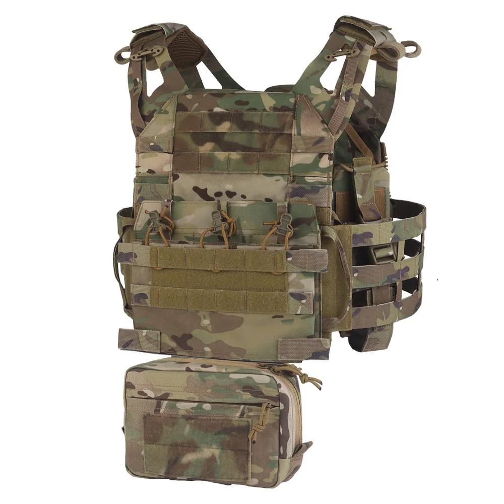 Tactical Plate Carrier Set R Series JPC3.0 Hunting Vest with Quick Release Cummerbund 556 Mag Pouch Radio Side Bag GP Drop Pouch