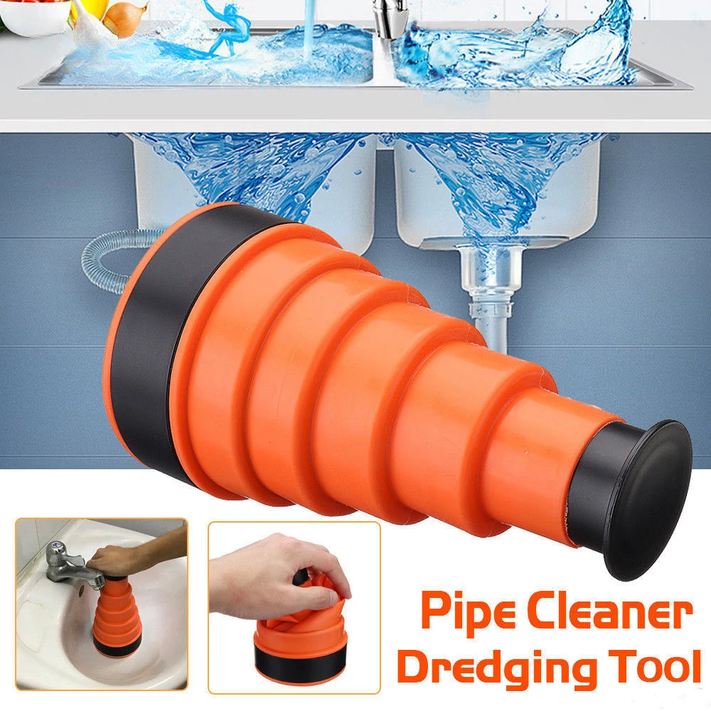 Clog Drain Cleaning Remover Tool Kitchen Plunger Sink Sewer Dredge Pipe High Pressure Air Blaster Pump for Bathroom Toilets