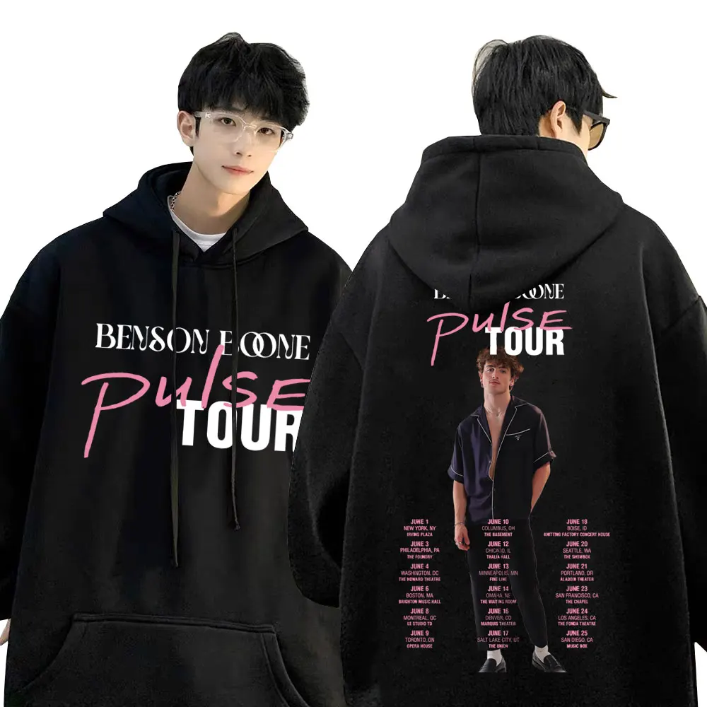 

Hot Sale Benson Boone Pulse Tour Hoodie Men Women Clothing Hip Hop Oversized Sweatshirt Men's Fashion Casual Tracksuit Pullover