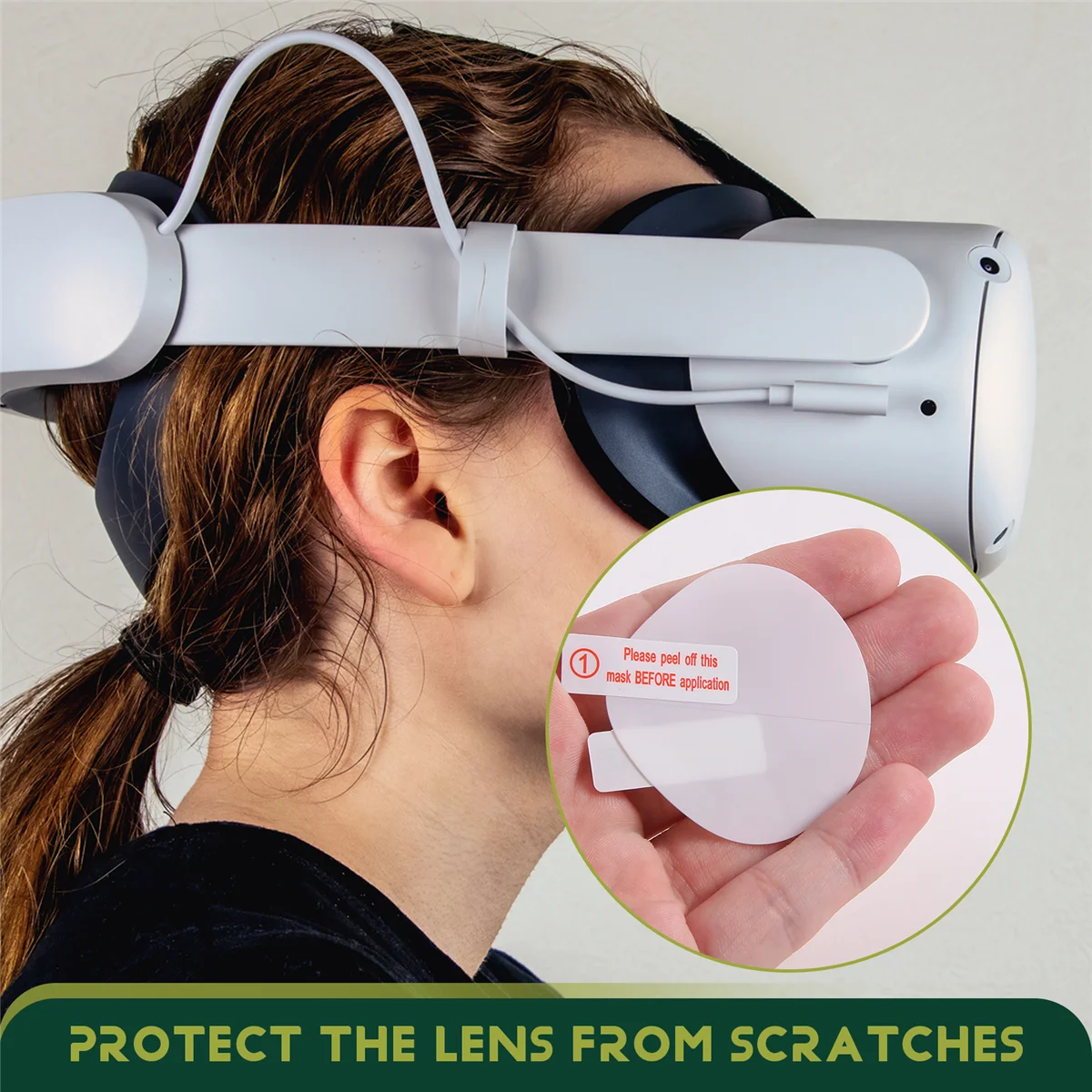 A45U for Screen Protective Film VR Lens Protector Covers HD Film Anti-Scratch for